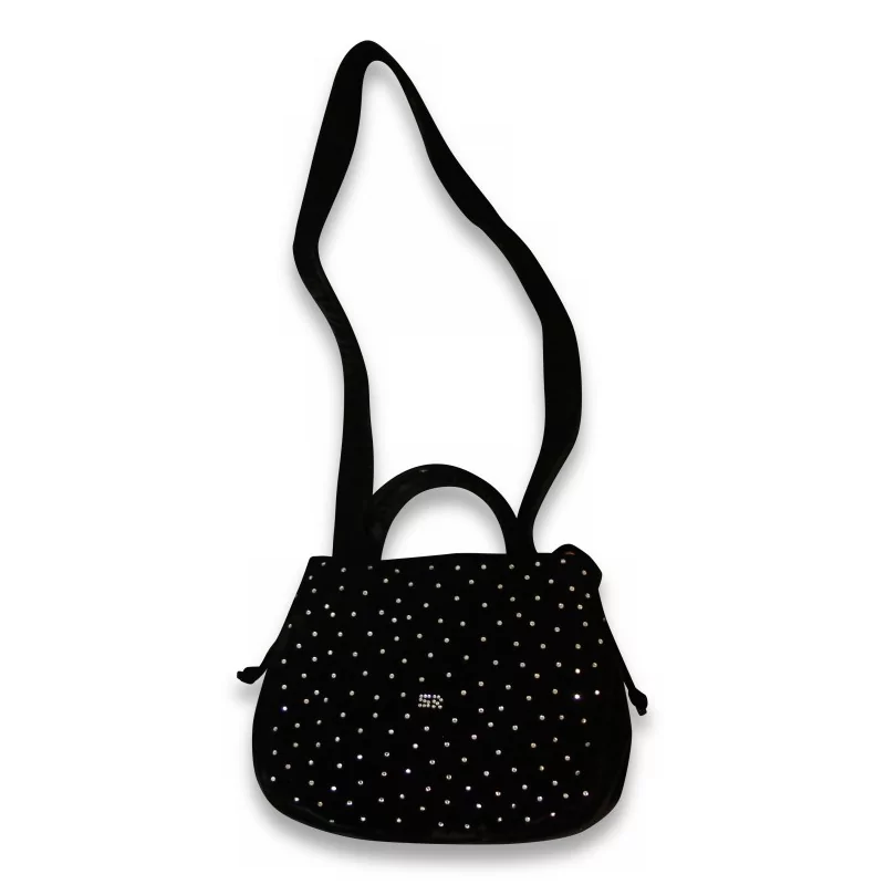 \"Sonia Rykel\" black velvet bag with rhinestones. Paris. - Moinat - Decorating accessories